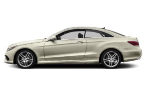 Mercedes-Benz-E-Class-Coupe-white-side-profile