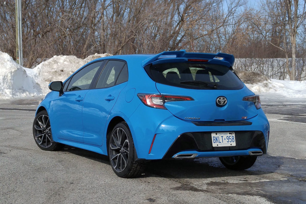 2019 Toyota Corolla hatchback: the back view