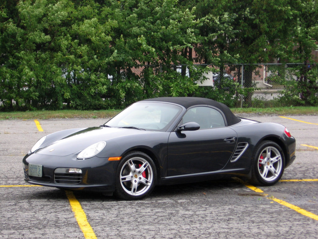 2008 Porsche Boxster front view, top-on